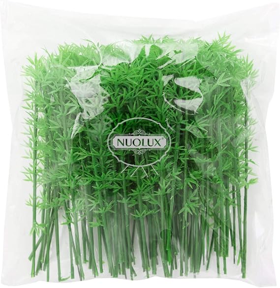 NUOLUX 100pcs Model Bamboo Trees 1:75 12cm Plastic Bamboo Trees Model Train Scenery Landscape Scale1