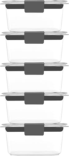 Miniatura 6 de Rubbermaid 2108377 Brilliance Storage - Tapas de plástico (14 piezas, sin bisfenol A)