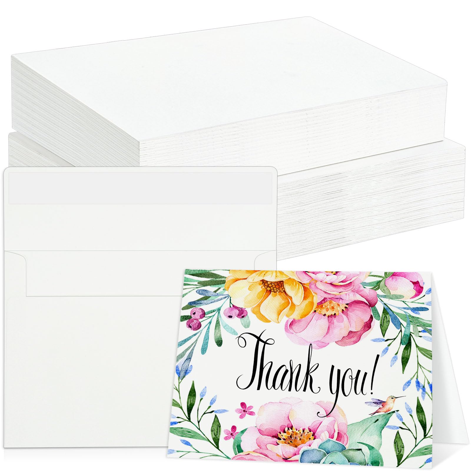 Tarjetas postales plegables de acuarela en blanco de 140 libras y 300g 8