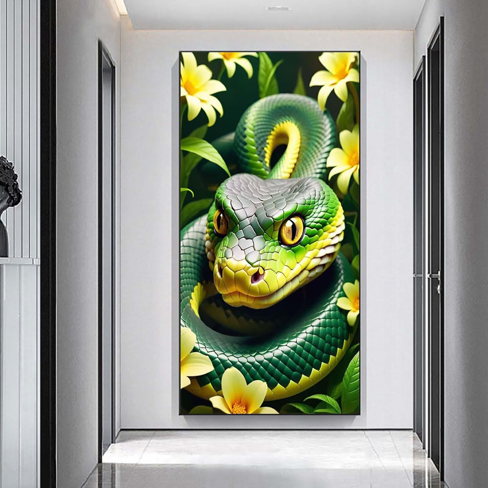 Diamentowe malowanie węża, DIY diamentowe malowanie dla dorosłych 60 x 120