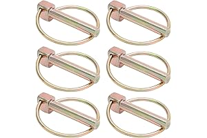 6-Piece Heavy-Duty Tractor Pins and Clips: Secure and Reliable for Farm Equipment