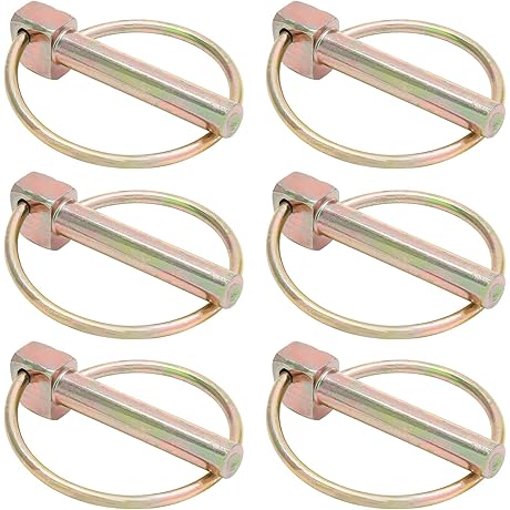 6-Piece Heavy-Duty Tractor Pins and Clips: Secure and Reliable for Farm Equipment