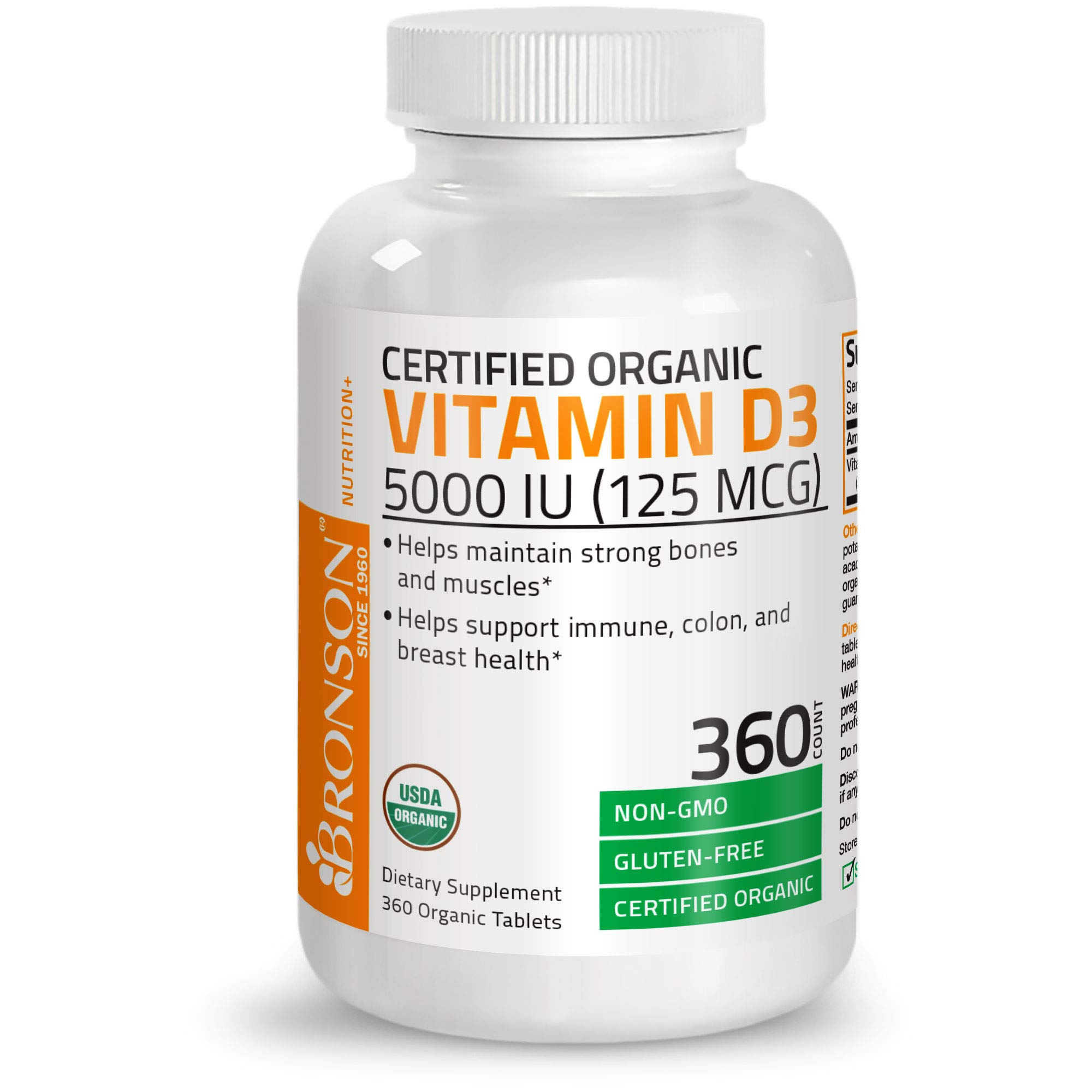 Buy Bronson Vitamin D3 5,000 IU (1 Year Supply) for Immune Support