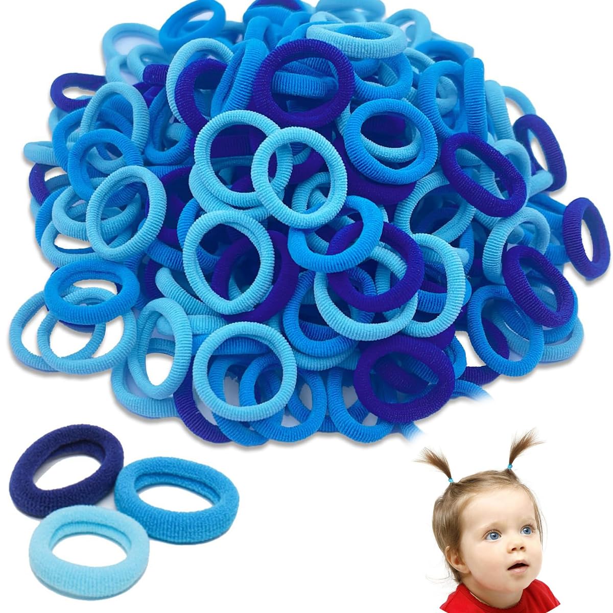 400 Pcs Baby Hair Bands, Toddler Hair Bobbles