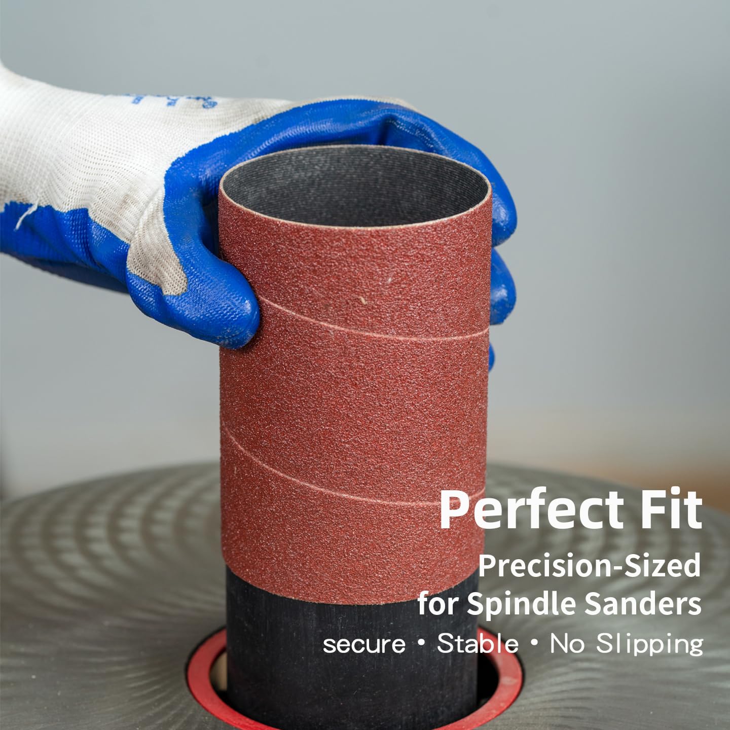 Dark Stone Sanding Sleeves - Oscillating Spindle Sander -2