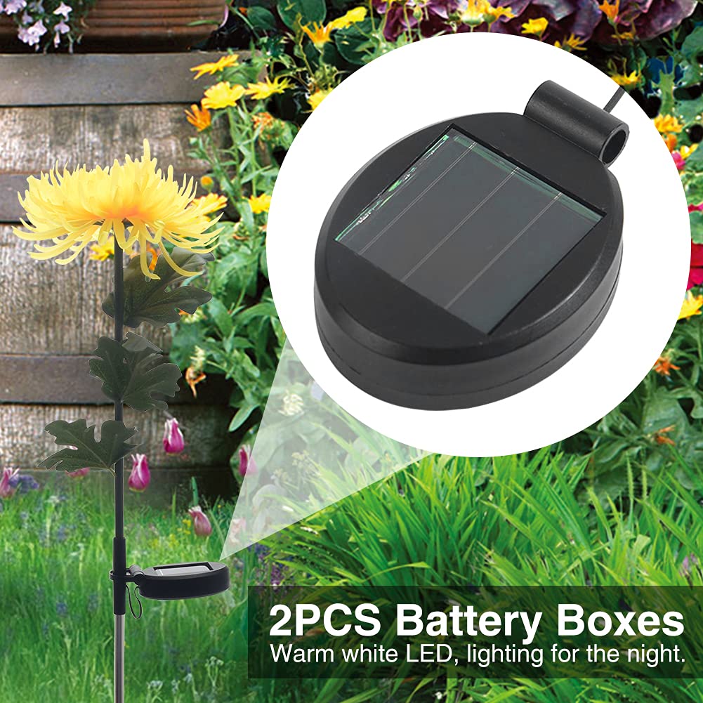 2 Pezzi Di Ricambio Per Lanterne Solari, Top Con LED E Pannello 2V, Diametro 8 Cm, IP65, Batteria AAA Inclusa