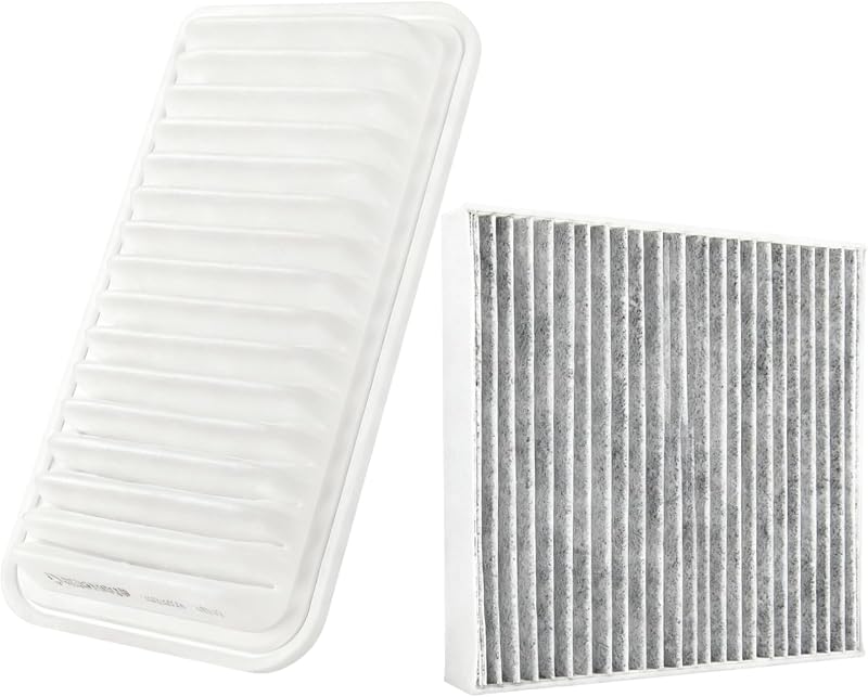 Kit de filtros de ar do motor e cabine CAFEZAYO para Toyota Corolla e Matrix 1.8L 2003 a 2008 – 2 unidades