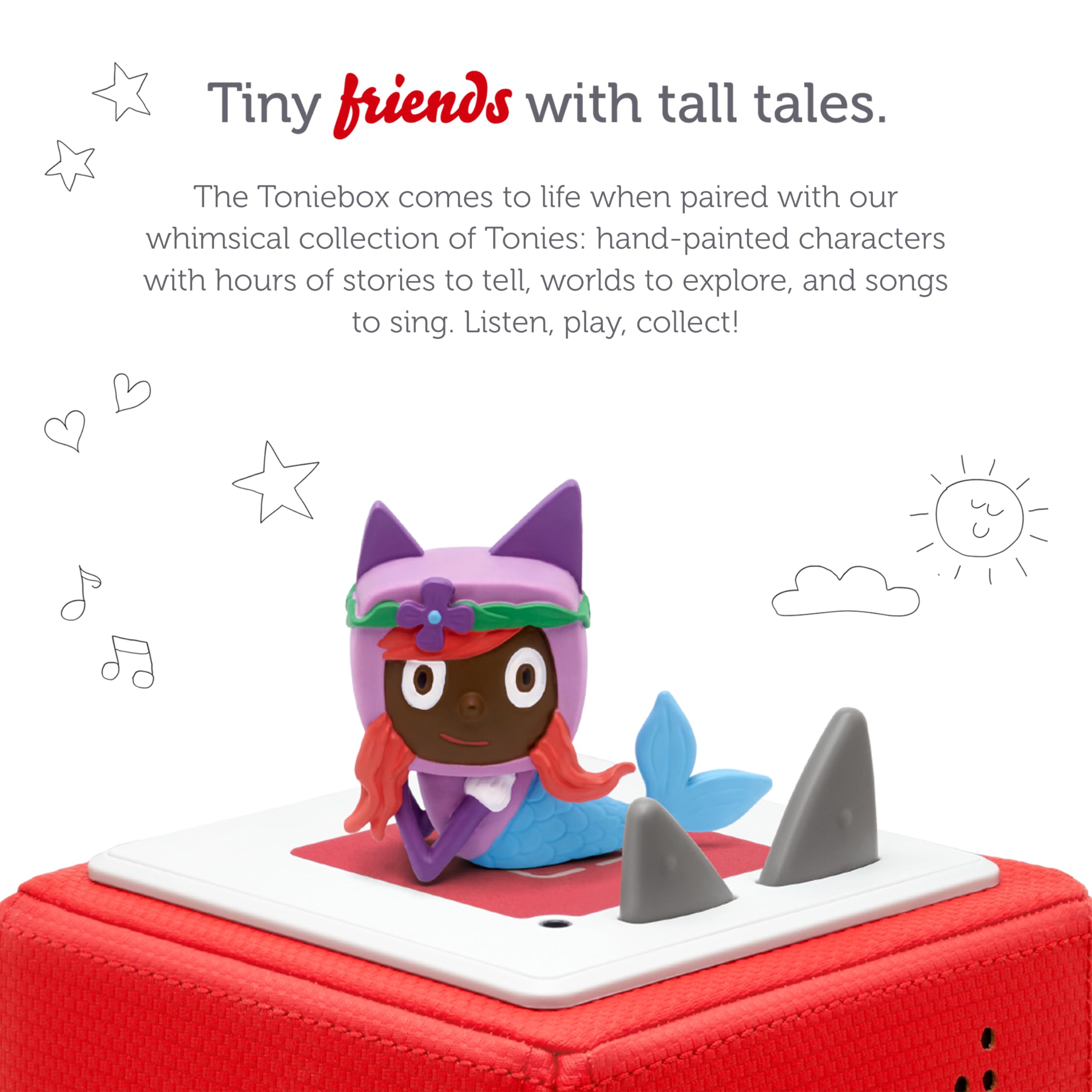 Tonies Mermaid Creative Audio Character - Record and Upload up to 90 Minutes of Your Own Stories and Songs