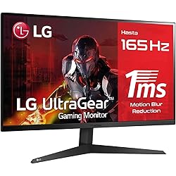 LG 27GQ50F-B - Monitor Gaming Ultragear 27 pulgadas, Panel VA: 1920x1080p, 16:9, 250 CD/m², 3000:1, 1ms, 165Hz, DPx1, HDMIx2, AMD FreeSync Premium, Regulable en Inclinación, Color Negro