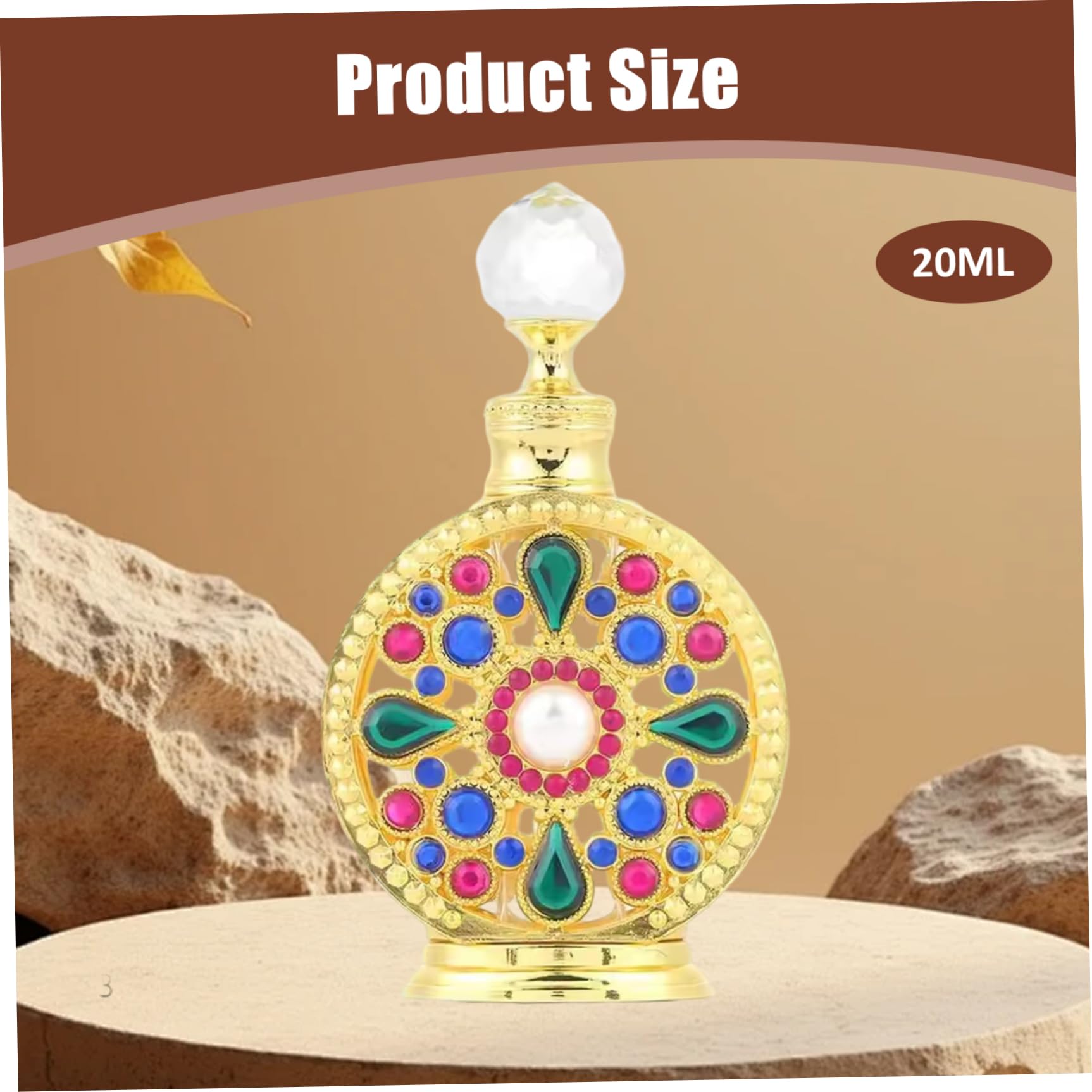 Olio di profumo arabo, profumo di Dubai con fragranza a lunga durata da 20 ml con flacone lussuoso per donna, Urlaubsdekor