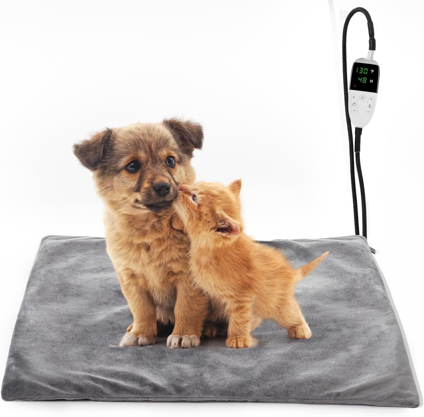 Cat Heat Pad Electric 45 * 45cm, 5 Adjustable Timer & 6 Adjustable