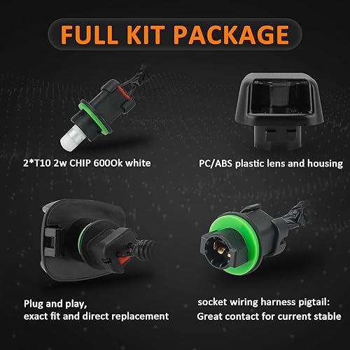 Miniatura 4 de Bestview luz de matrícula para zócalo Nissan