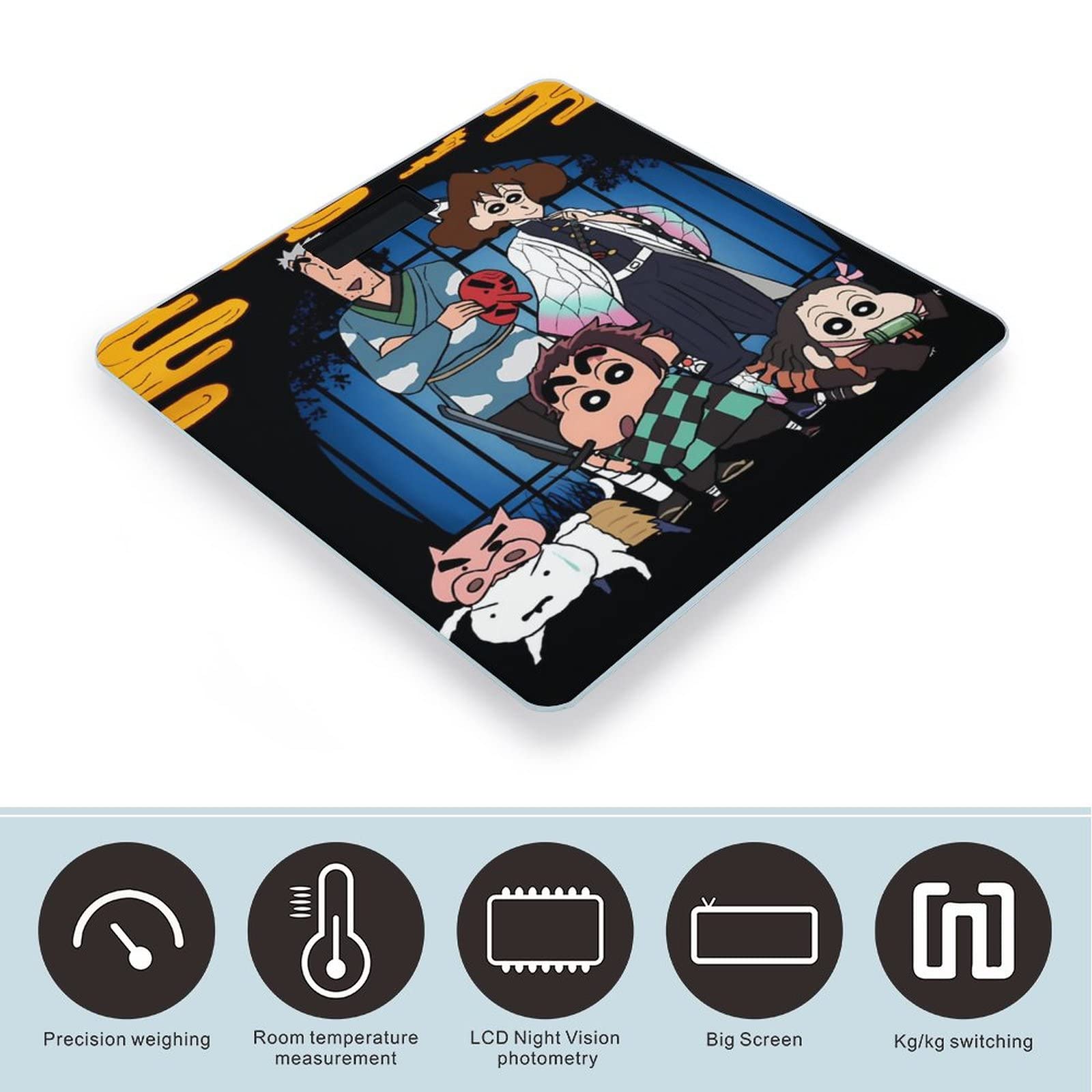 Amazon.co.jp: クレヨンしんちゃん 体重計 高精度 ボディスケール 電源