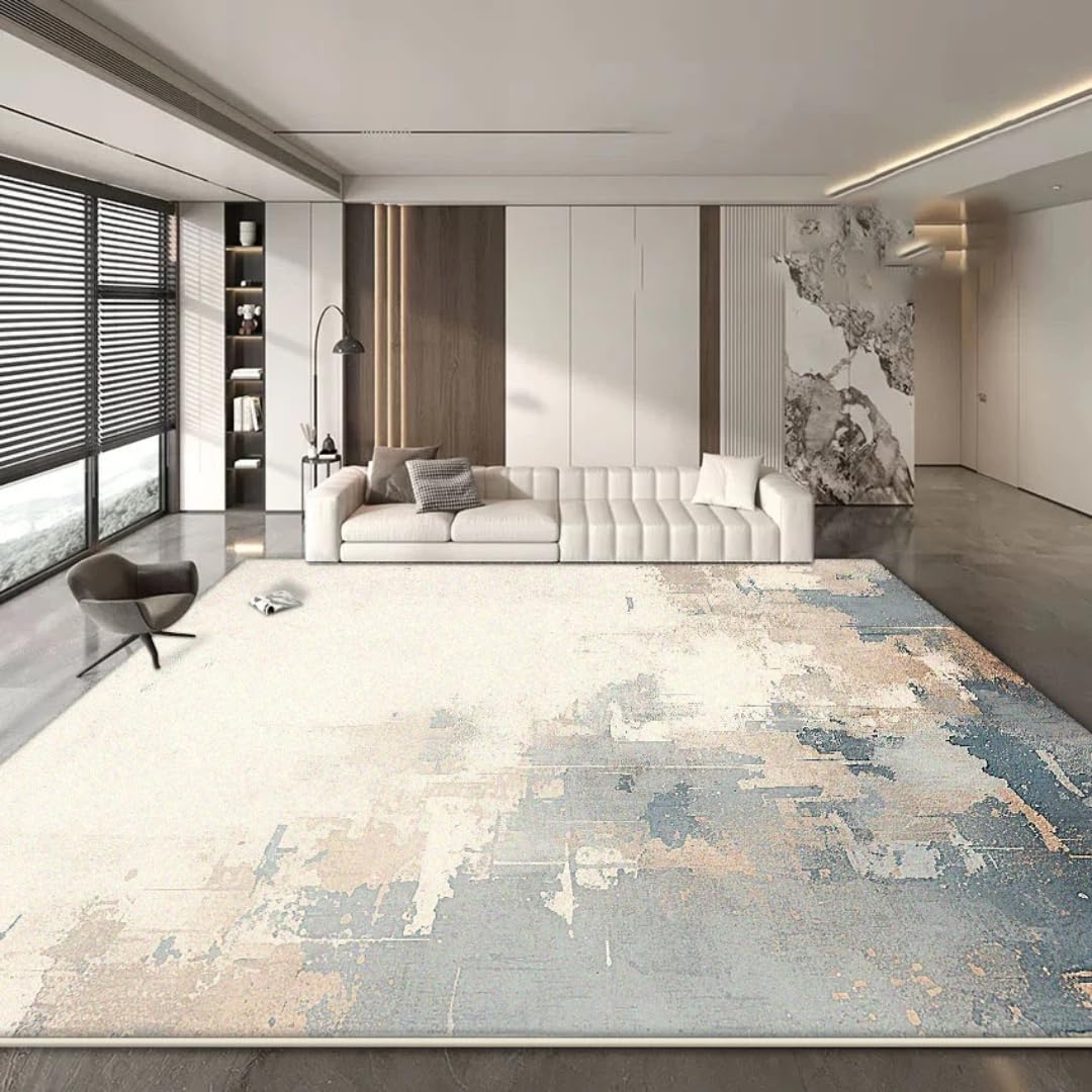 Tapis de salon abstrait grand format 160x200 cm tapis de sol pliable chambre