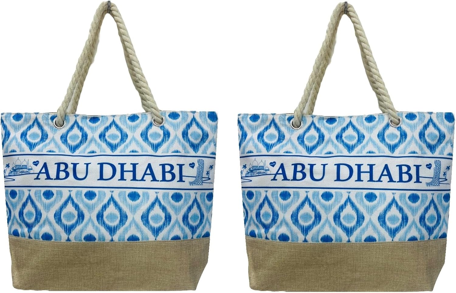 Glorious Avenue Multipurpose Shopping Handbag | Women Shoulder Tote Bag | Medium Outdoor Shopping Training Traveling | Abu Dhabi Souvenir for Party Return Gift (Double)