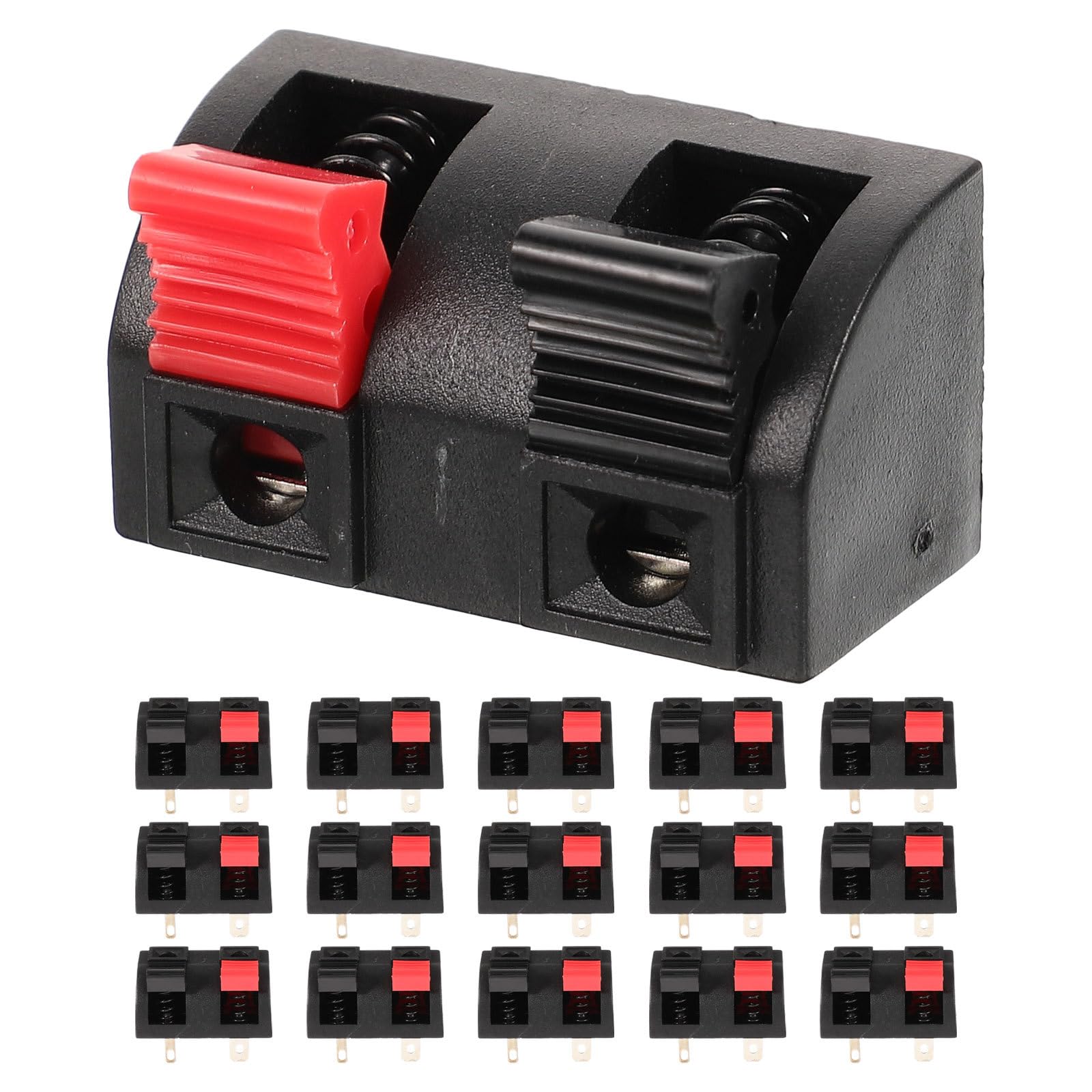 Altavoces de escenario y equipos de sonido conector de resorte de 2 vías para cables de audio 7