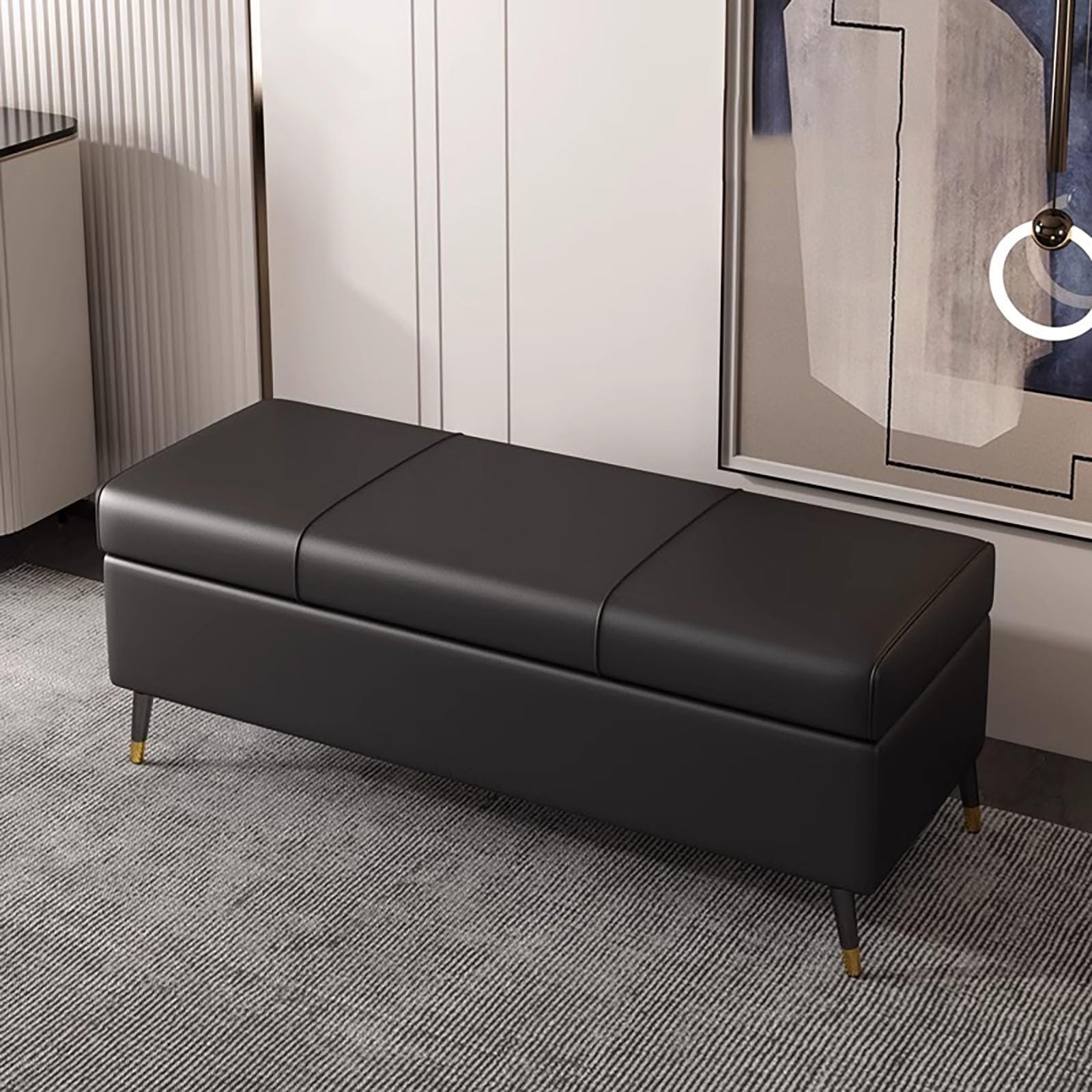Banc de rangement pour chambre et salon ry meuble gain de place