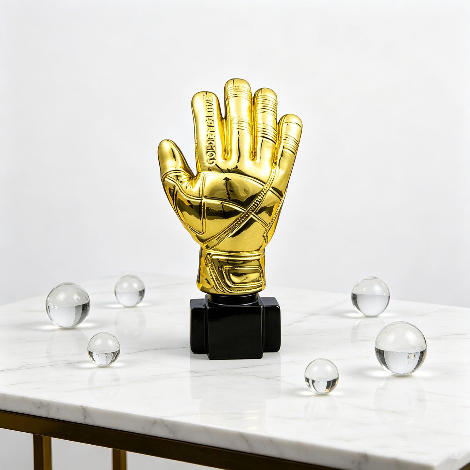 Zunate Trofeo de Portero de Resina de Primera Calidad para Premios de la Liga de Fútbol, ​​Premio Decorativo Dorado, Trofeo de Fútbol de 10,2 Pulgadas