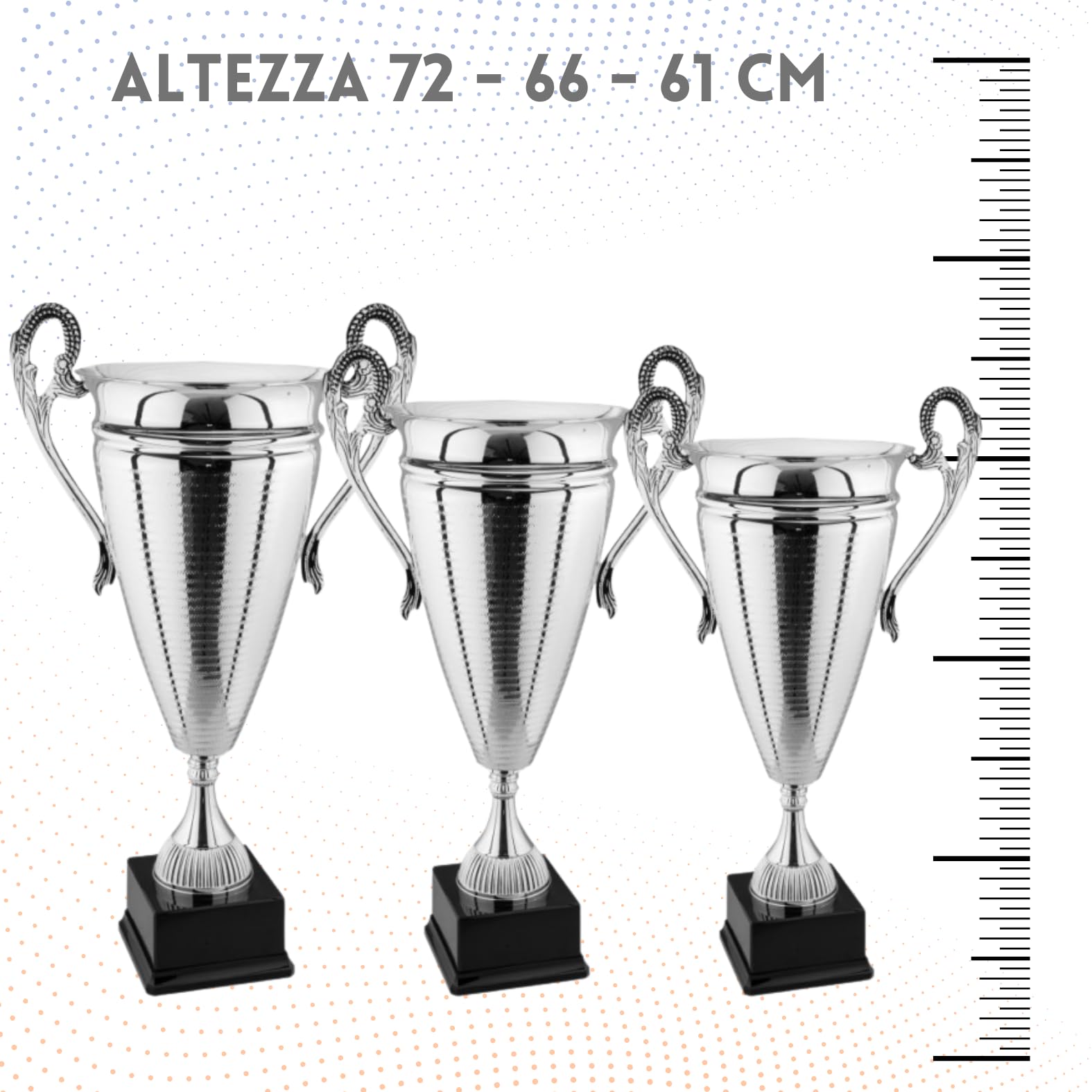 Coppa Trofeo Premiazioni Personalizzate Grande in Metallo Calcio, Fantacalcio, Tennis, Padel, Basket, Volley Premiazioni Sportive Eventi Riconoscimenti con Targhetta cod 1.061