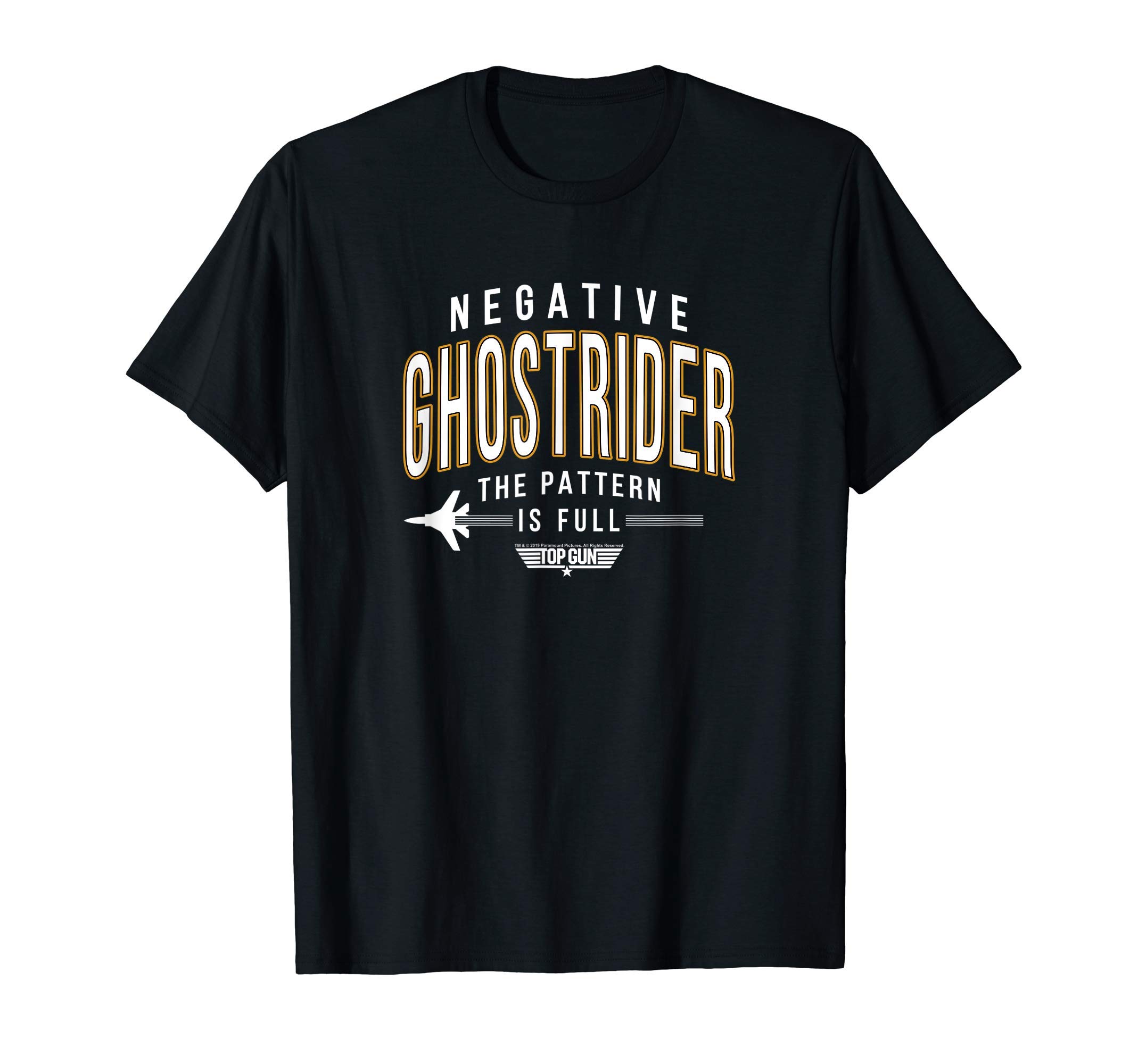 Top Gun Negative Ghostrider Pattern is Full Text T-ShirtOEKO-TEX STANDARD 100