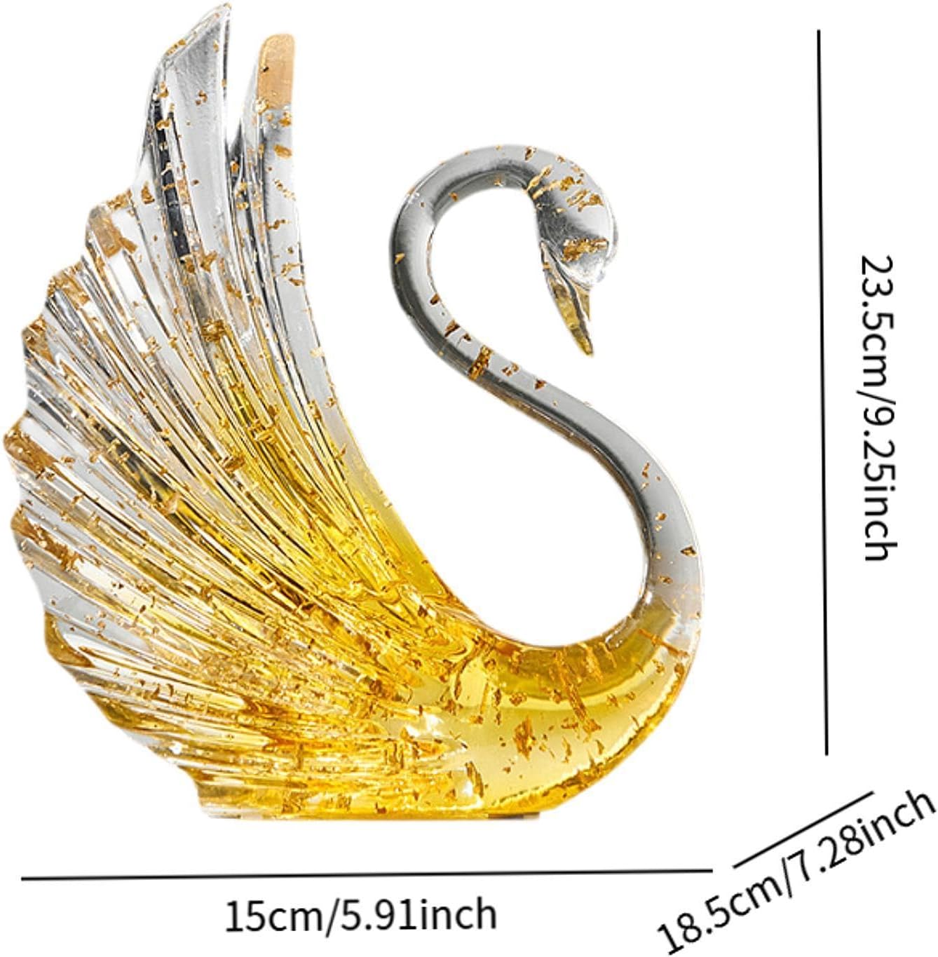 Antique Swan Photo Frame Vintage Goose Picture Frame Round Ornate European Desktop Wall Display Resin Sculpture Wedding Gift Ideas Bird Figure for