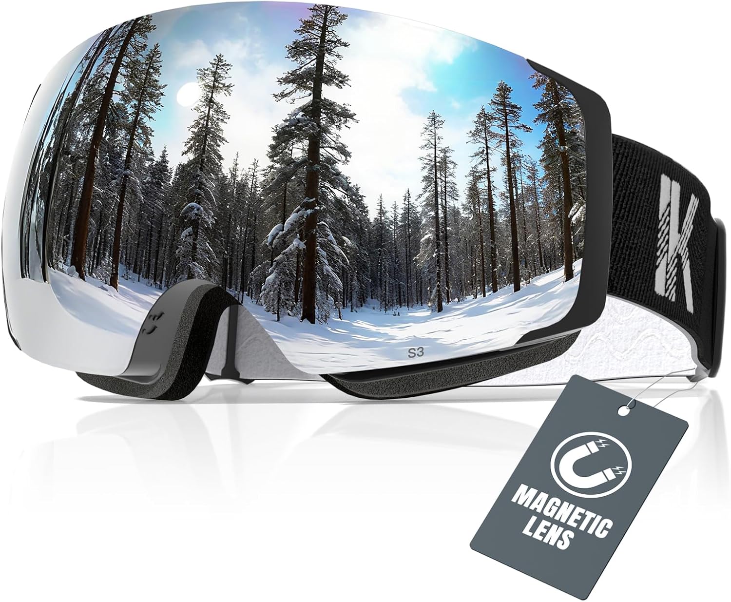 Innerking Interchangeable Ski Goggles,...