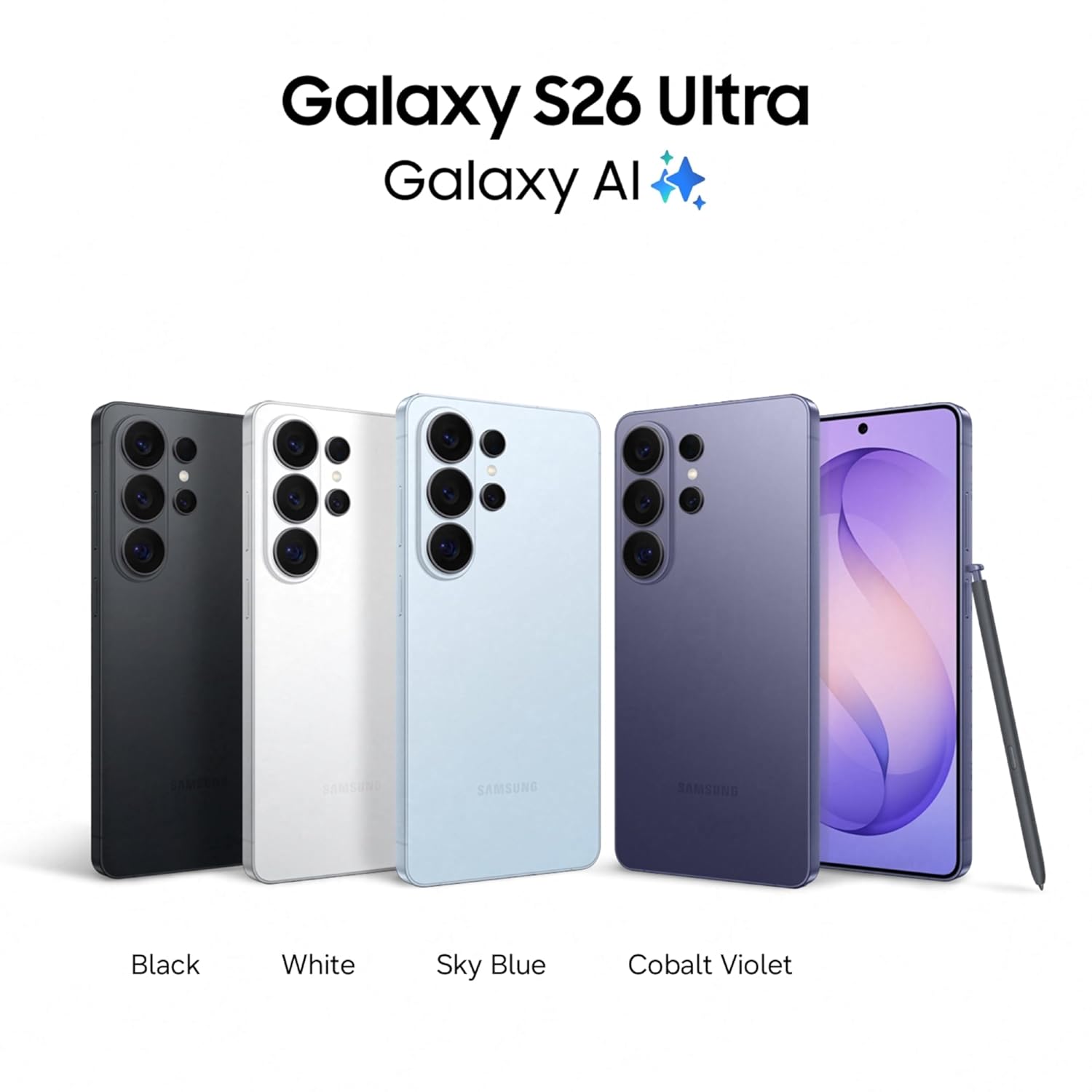 Samsung Galaxy S26 Ultra 5G (Black, 12GB RAM, 256GB Storage) with Built-in Privacy Display, AI Phone, Photo Assist, Creative Studio, 200MP Camera, 5000mAh Battery and Snapdragon 8 Elite Gen 5 - 2