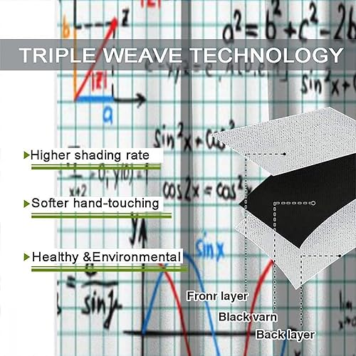 Miniatura 7 de Cortina de fórmula de matemáticas, diseño de lección de álgebra, cuaderno de lecciones, diseño de fórmula, bolsillo para barra, cortina de ventana