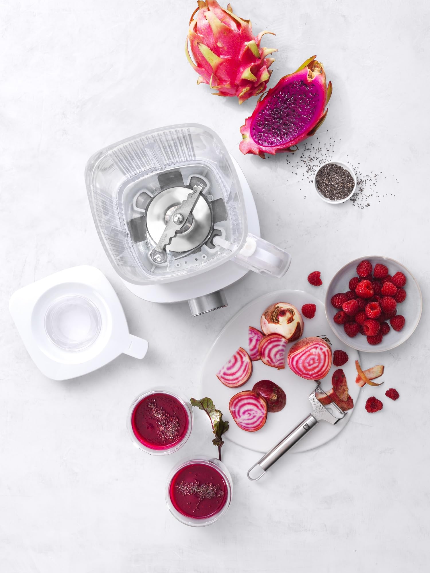 ZWILLING ENFINIGY Hochleistungsstandmixer 1.8 Liter, Mixer mit Edelstahl-Winglet-Klinge & 1600-Watt-Hochleistungsmotor, Silber
