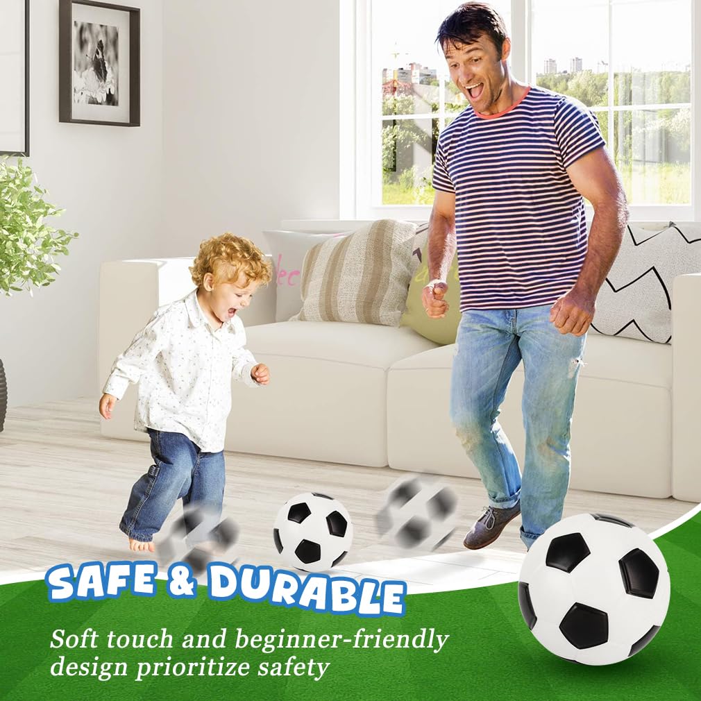Cartlant 3Pcs 15CM Baby Football Foam Ball for Kids Toddler Small Soft Footballs Set Lightweight - Image 2