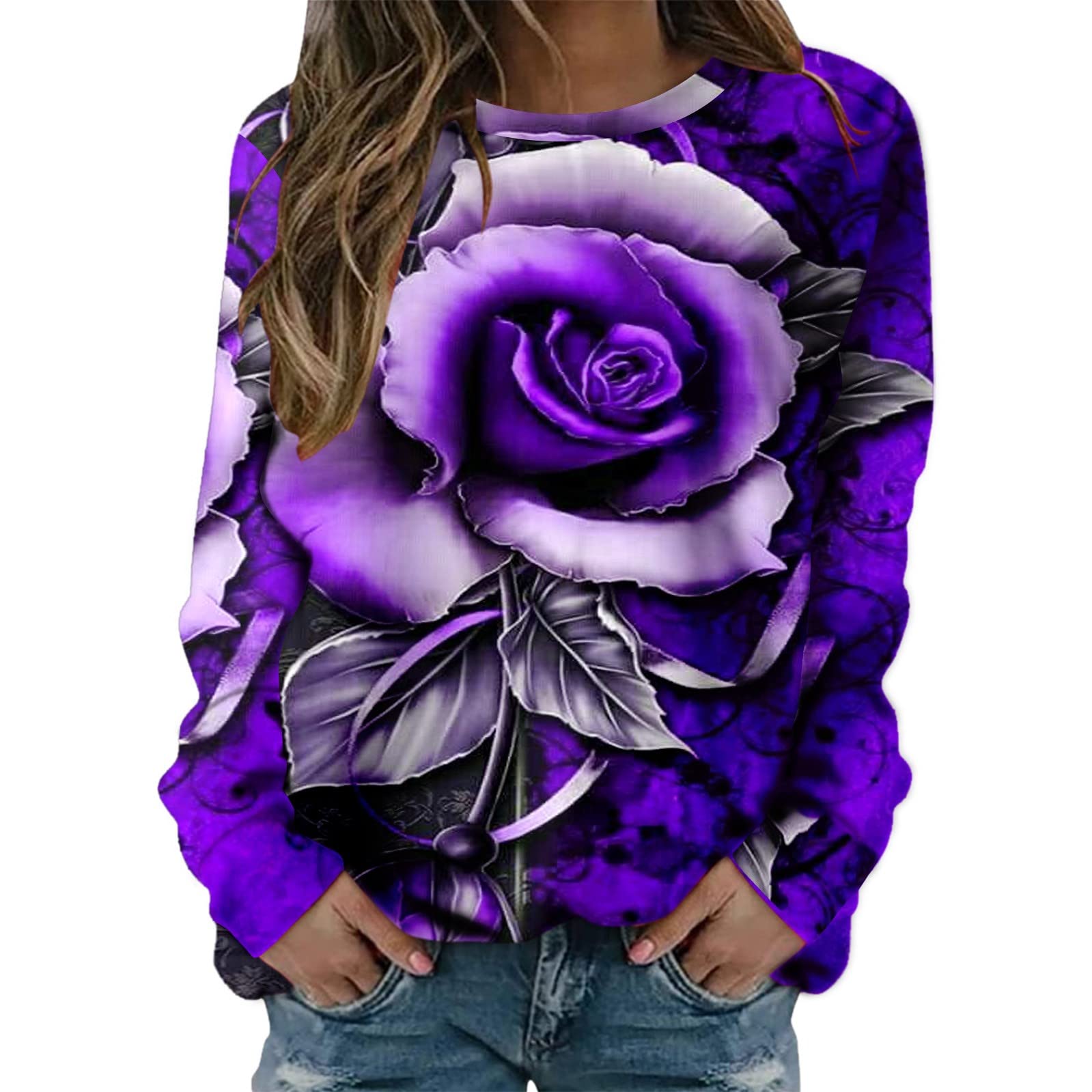 Color Hoodie Womens Fleece Sleeve Printing Fleece Plush Contrast