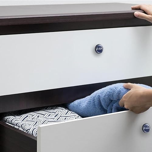 Miniatura 6 de 4 pomos de cristal azul marino para cajones, color azul marino, pomos negros para cajones, pomos de puerta, manijas de cajón para cocina, armario,