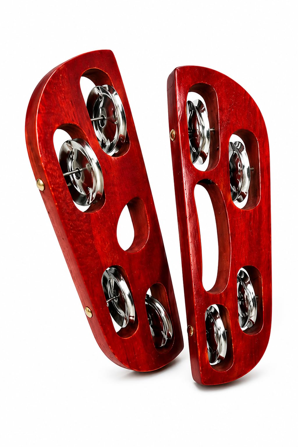 Premium Wooden Khartal for Bhajan & Kirtan, Handheld Musical Instrument with Metal Jingles, Traditional Devotional Percussion, Pack of 1 Pair (2 Pieces), Red-picture-28