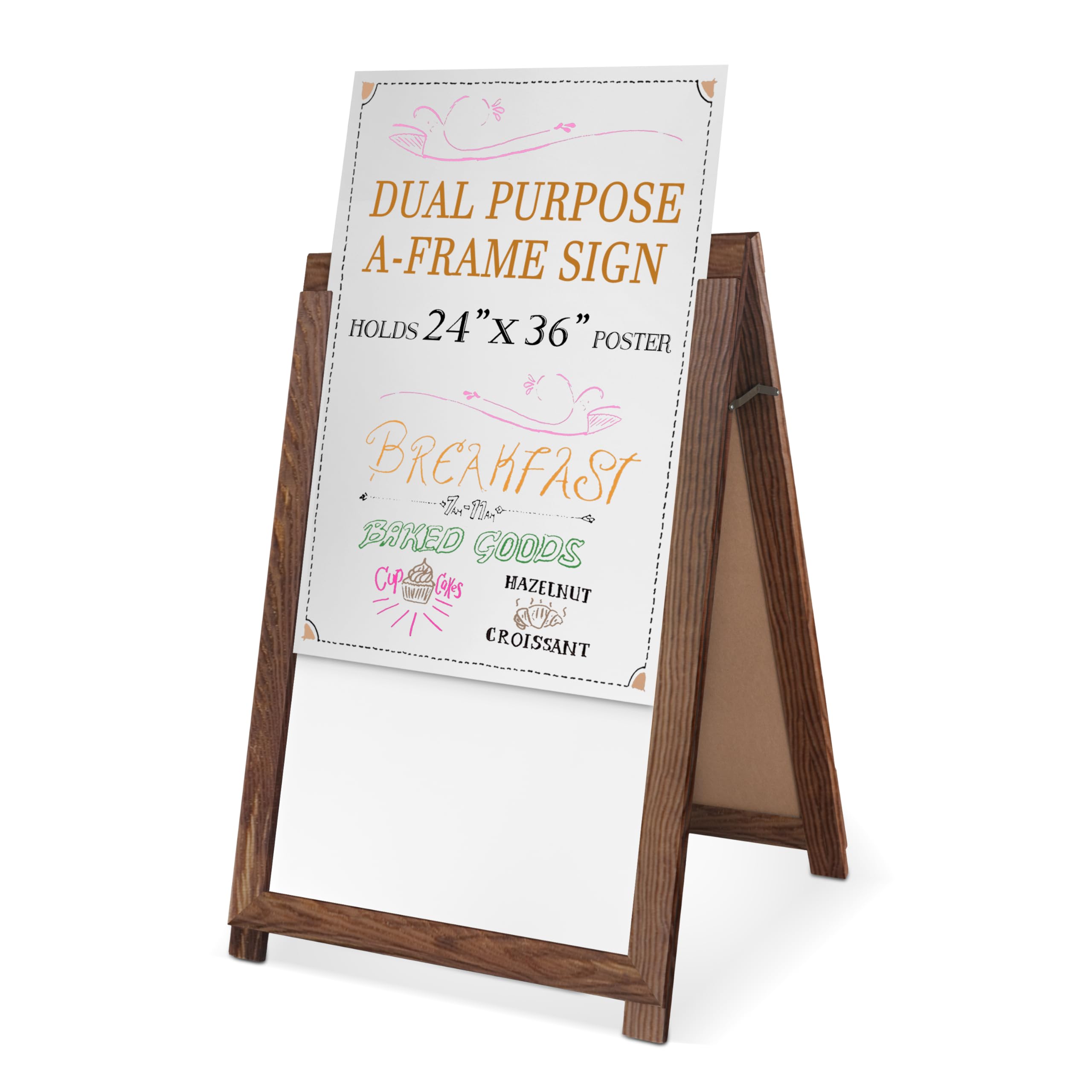 Amazon.com : Ilyapa 2 in 1 A Frame Sign Holder and Whiteboard Sign