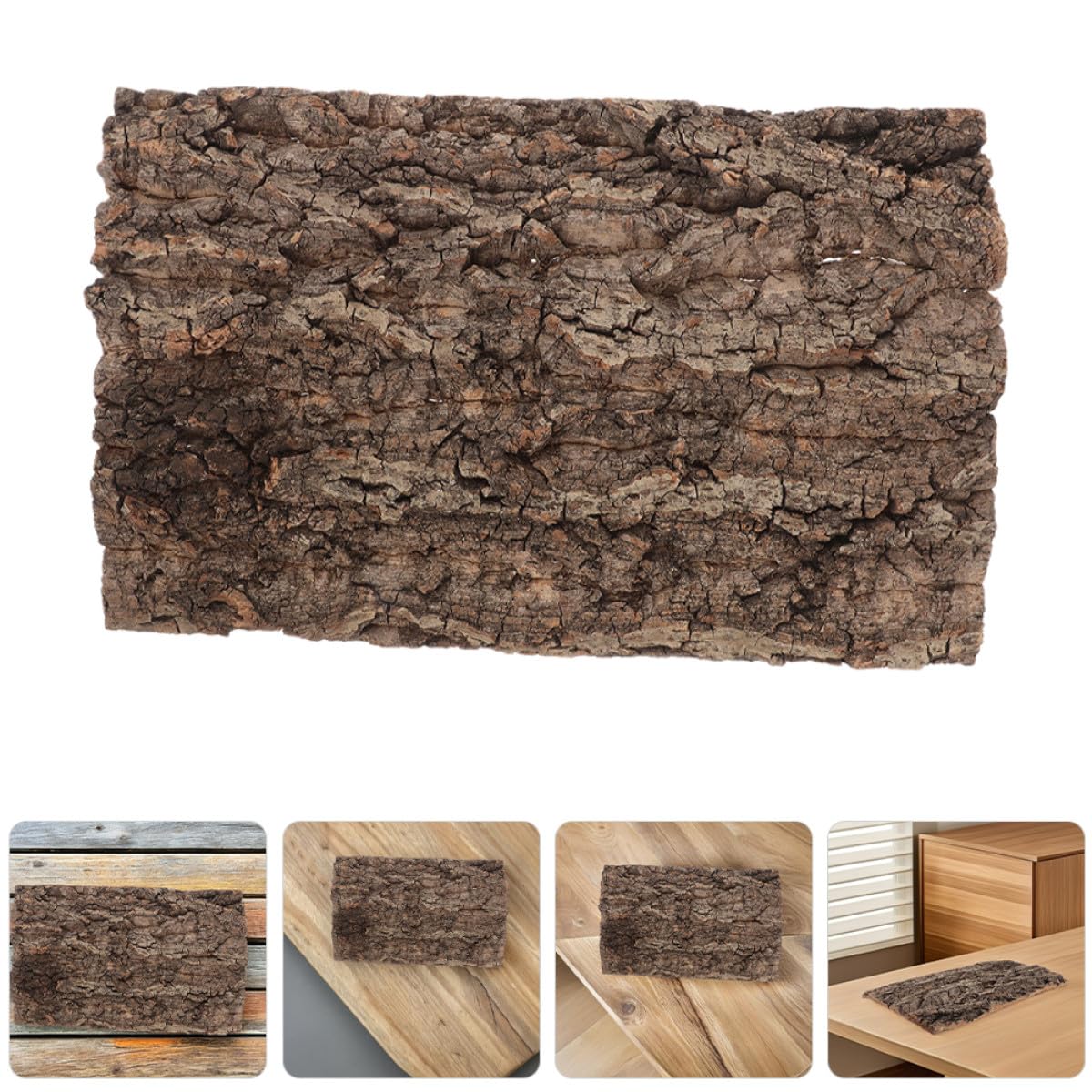GLEAVI 2 Stück Natürliche Korkrinden Hintergrundplatten für Reptilien Terrarien mit Natürlicher Ästhetik und Widerstandsfähigem Material für Einsiedlerkrebse und Schlangen in Heim
