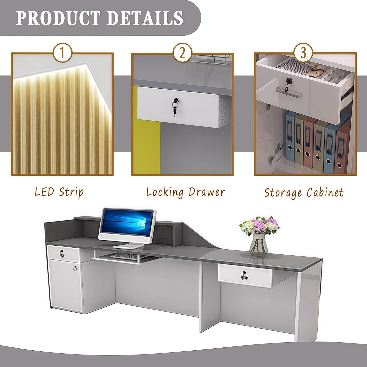 FlexiSpot 電動昇降デスク EF1 Pro 在宅ワーク/オフィス用 高さ調節