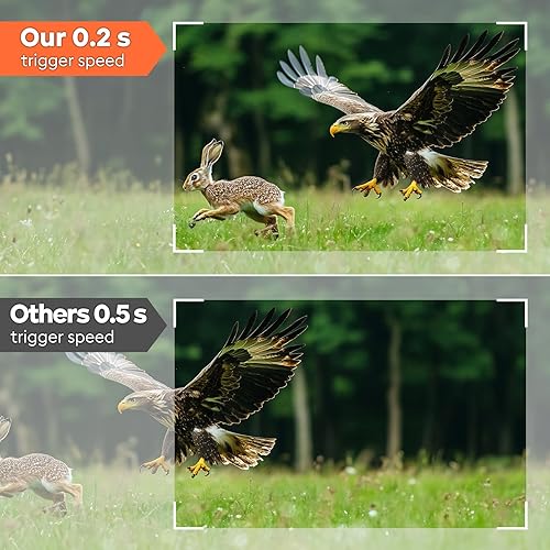 Miniatura 4 de Solareye Cámara de rastro WiFi - Cámaras de juego 4K 64MP alimentadas por energía solar con visión nocturna activada por movimiento impermeable con