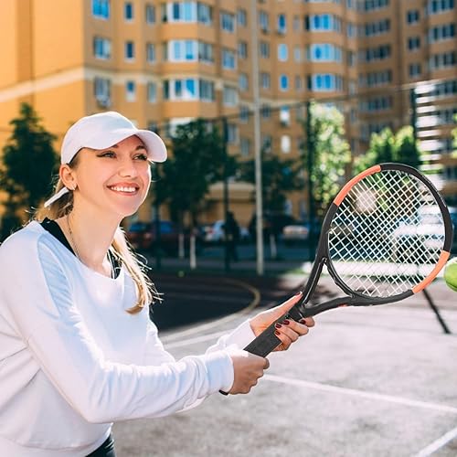Miniatura 6 de KEVENZ Raqueta de tenis con bolsa de transporte, raqueta de tenis de entrenamiento profesional para mujeres, hombres y adultos, ligera y a prueba de