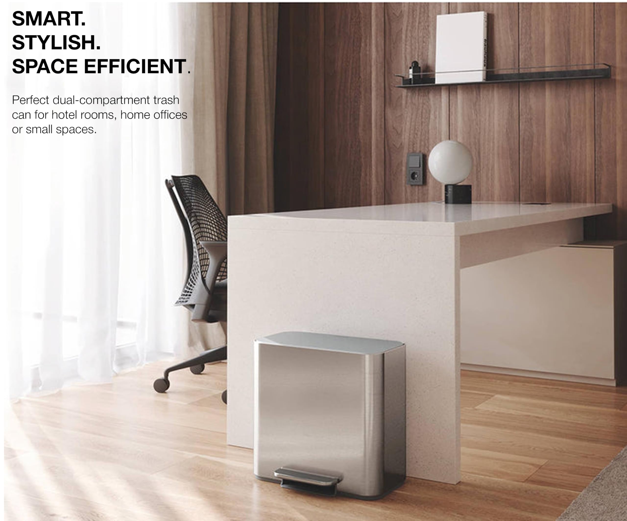 Amazon.com: simplehuman Mini Step Recycler, 15L / 4 Gallon Dual