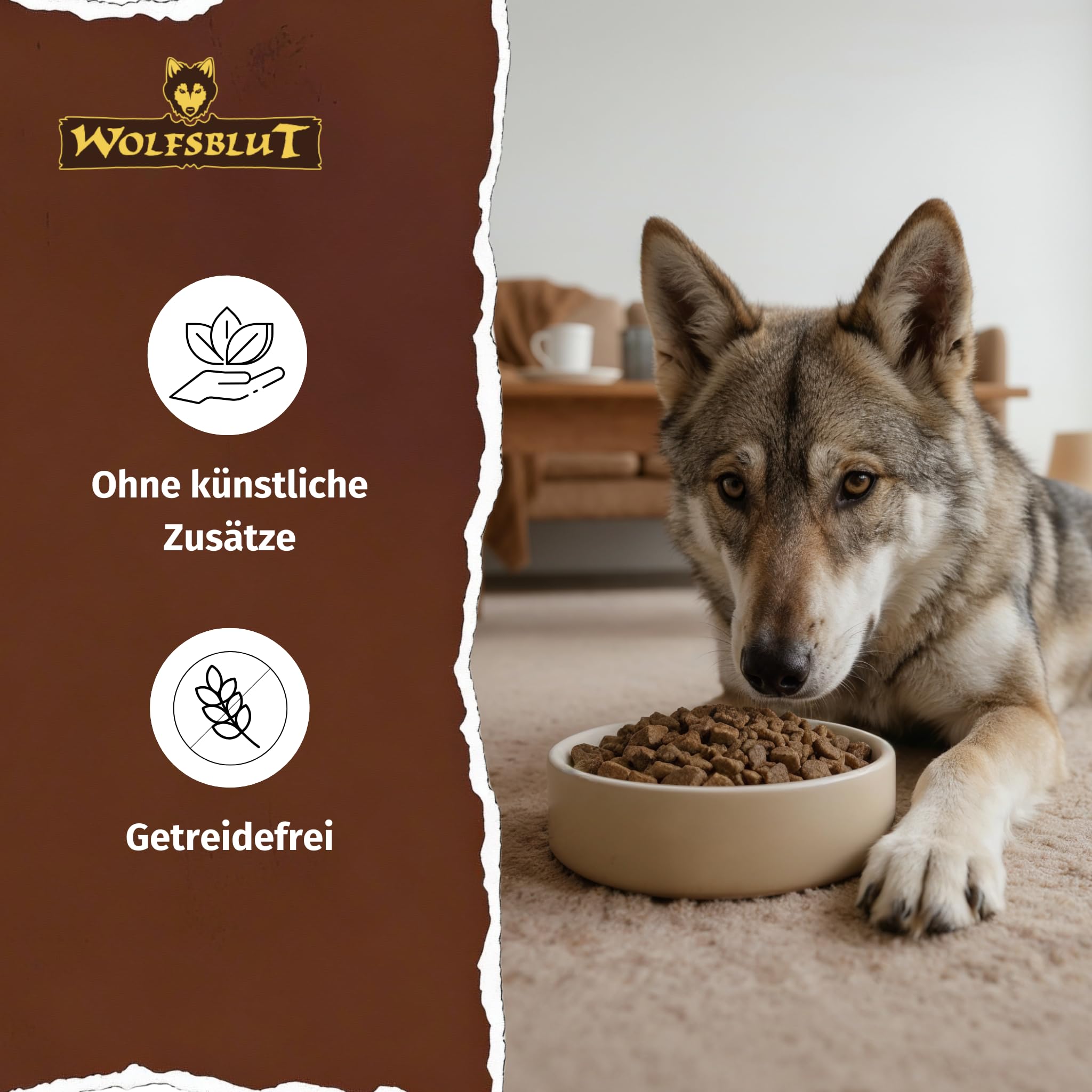 WOLFSBLUT – Black Bird Adult | Trockenfutter mit natürlichen Zutaten und Superfoods für ausgewachsene Hunde. Getreidefreies Alleinfutter ohne Zusatzstoffe im Beutel | 12,5kg Truthahn
