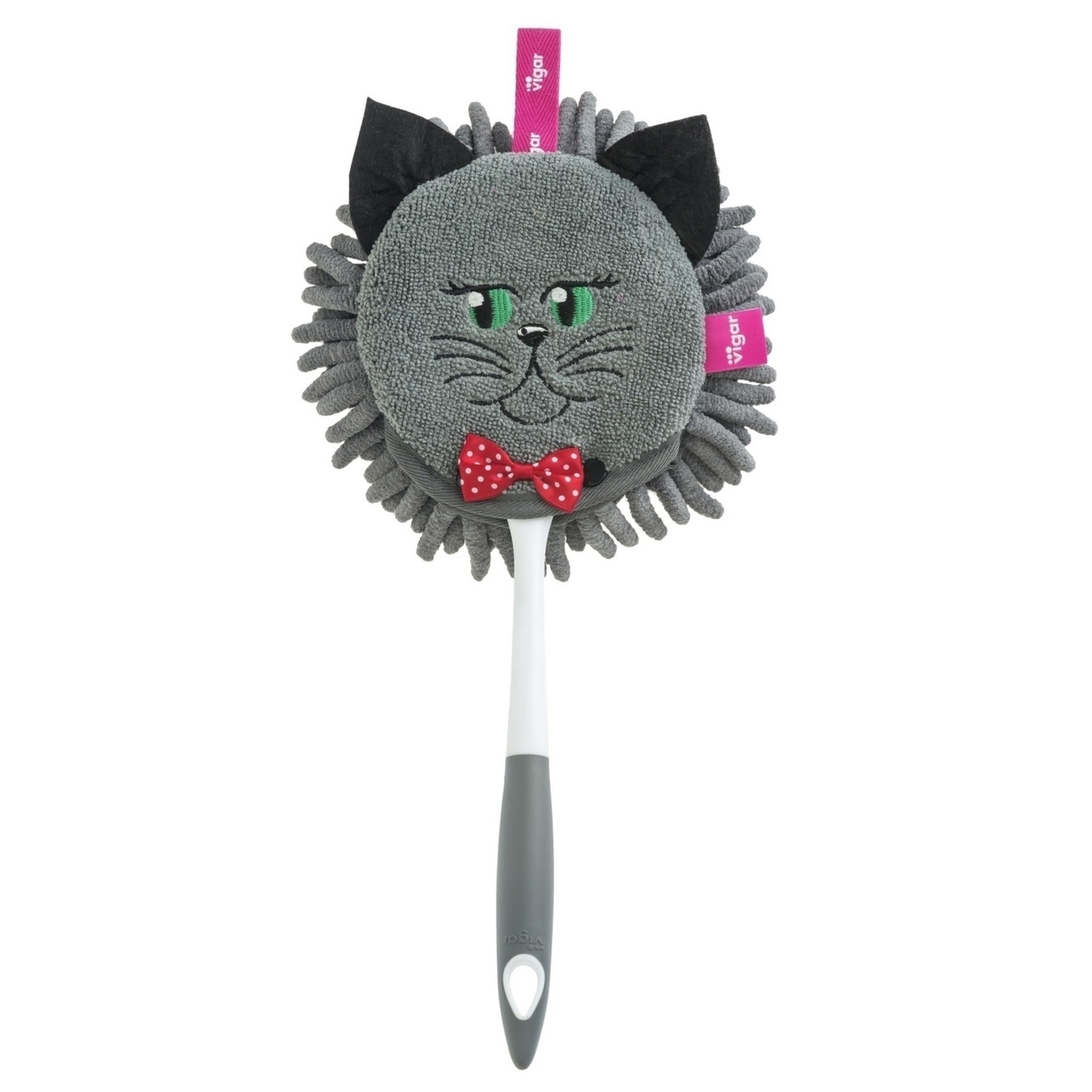 Duster, Material: Polypropylene, TPR, Polyester, Microfiber, Grey, 36 x 15 x 11,5 cm