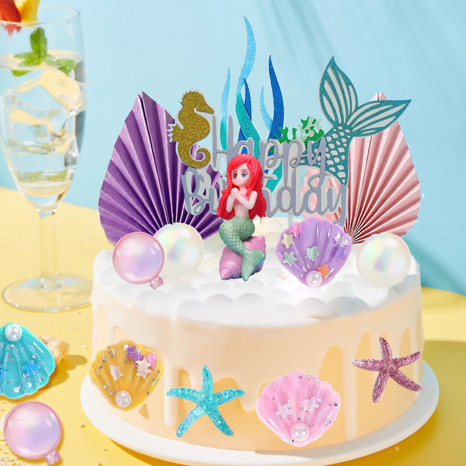 Geburtstag Set Deko XXL Torten-Aufstecker 'Happy Birthday' Mädchen –  Schwarze Acryl-Deko Mit Blumen-Design, Für Geburtstagstorten 18 Geburtstag  Tortendeko, image size:1600x1600