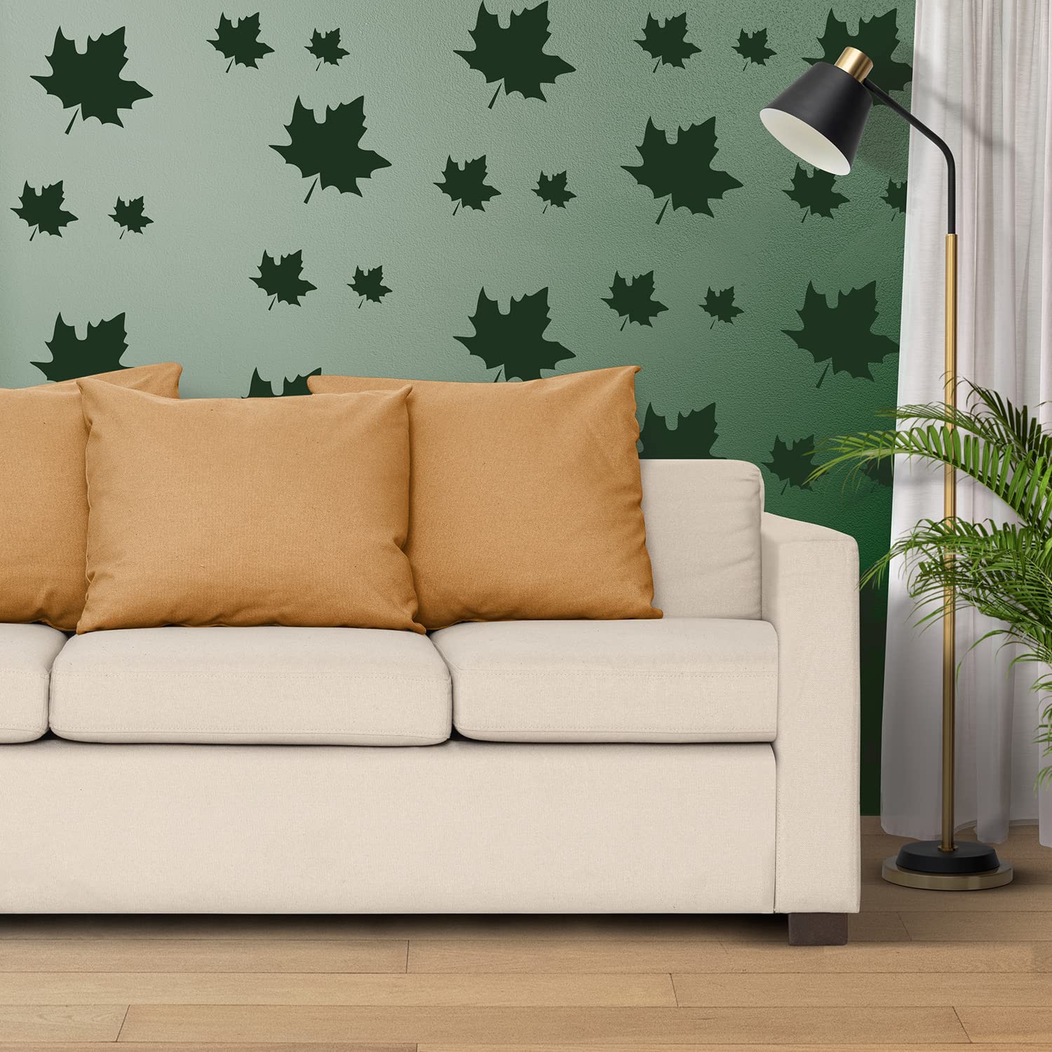 StenCart Stencils for Wall Painting Maple Leaf Reusable Wall Stencils for Painting (16inch x 24inch)–DIY Reusable Design Suitable for Home & Office (Pack of 1, (STC1624-247)) (B0C1HHJLF5) Amazon Price History, Amazon Price Tracker