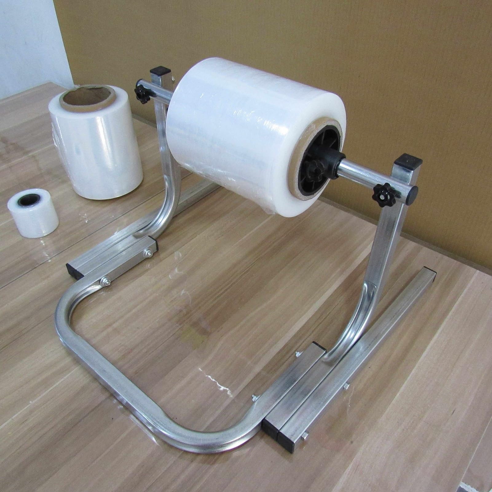 Dispenser For Rotoli Di Pluriball, Pellicola Estensibile For L'imballaggio | Salvaspazio con facile sostituzione, capacità di carico di 30 kg for spostamento e spedizione(25x90cm)