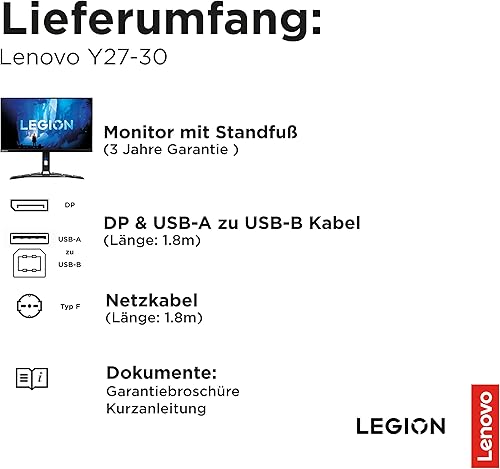 Lenovo Legion Y27-30 | 27" Full HD Gaming | 1920x1080 | — nuotrauka 5