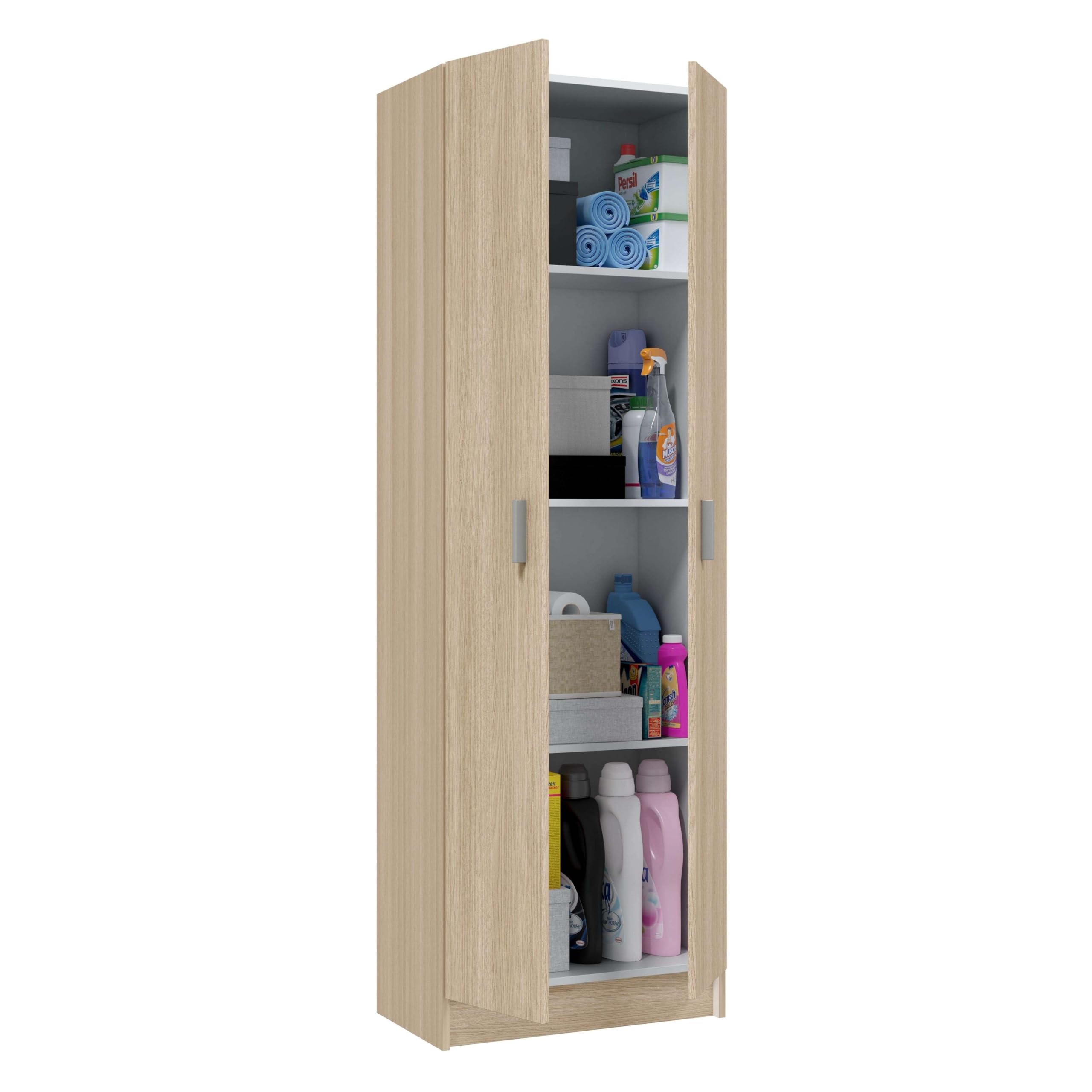 Auxiliar Multiusos Color Roble Fabricado en Melamina con Medidas 180x59 - Almacenamiento Versátil