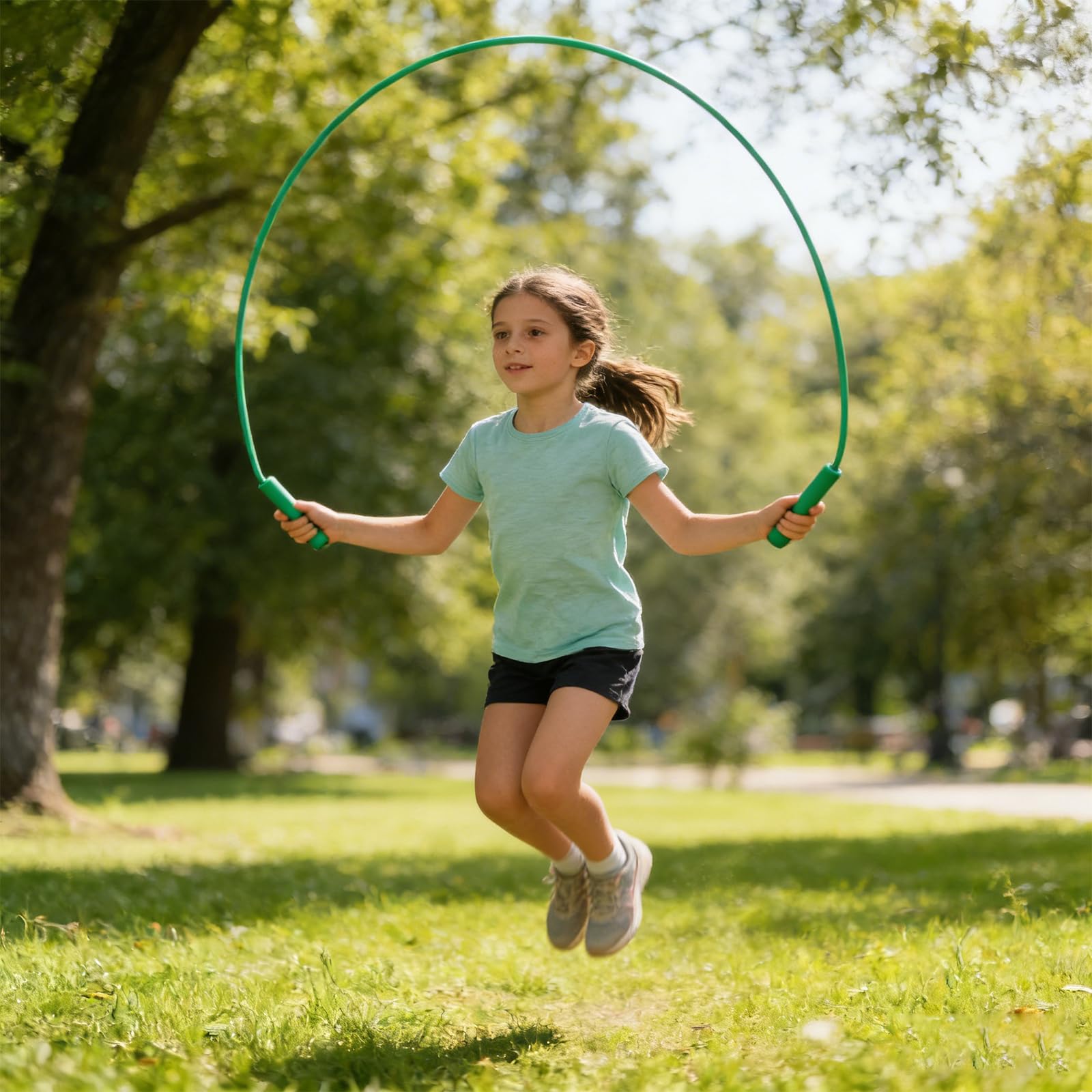 Hula Hoop Smontabile con Corda per Saltare, Kit Fitness 2 in 1 Regolabile per Bambini e Adulti