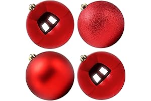 Premium Oversized 6-inch Outdoor Christmas Ornaments for Grandiose Holiday Festivities