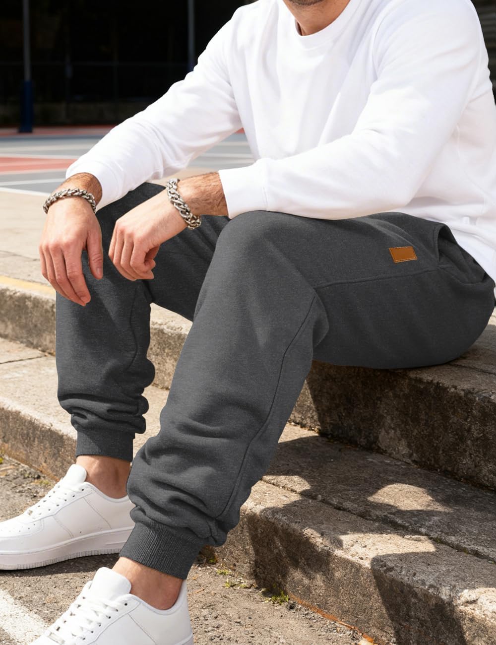 Mens Sweatpants Pants Joggers Stretch Casual Sweatpants for Men Lounge Athletic Pants Drawstring Pants with Pockets