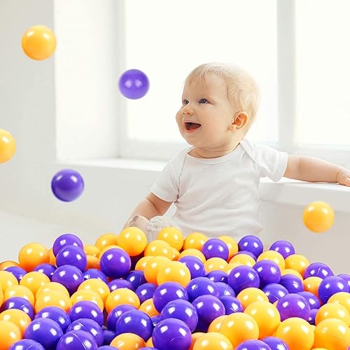 100 Ball Pit Balls, Balls for Ball Pit 2.36inches Phthalate&BPA Free Plastic Ocean Colour Play Balls for Kids Toddlers and Babys
